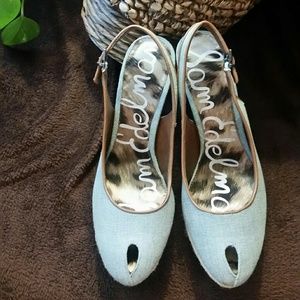 Sam Edelman S-Novato-Lt-Blue Denim Shoes